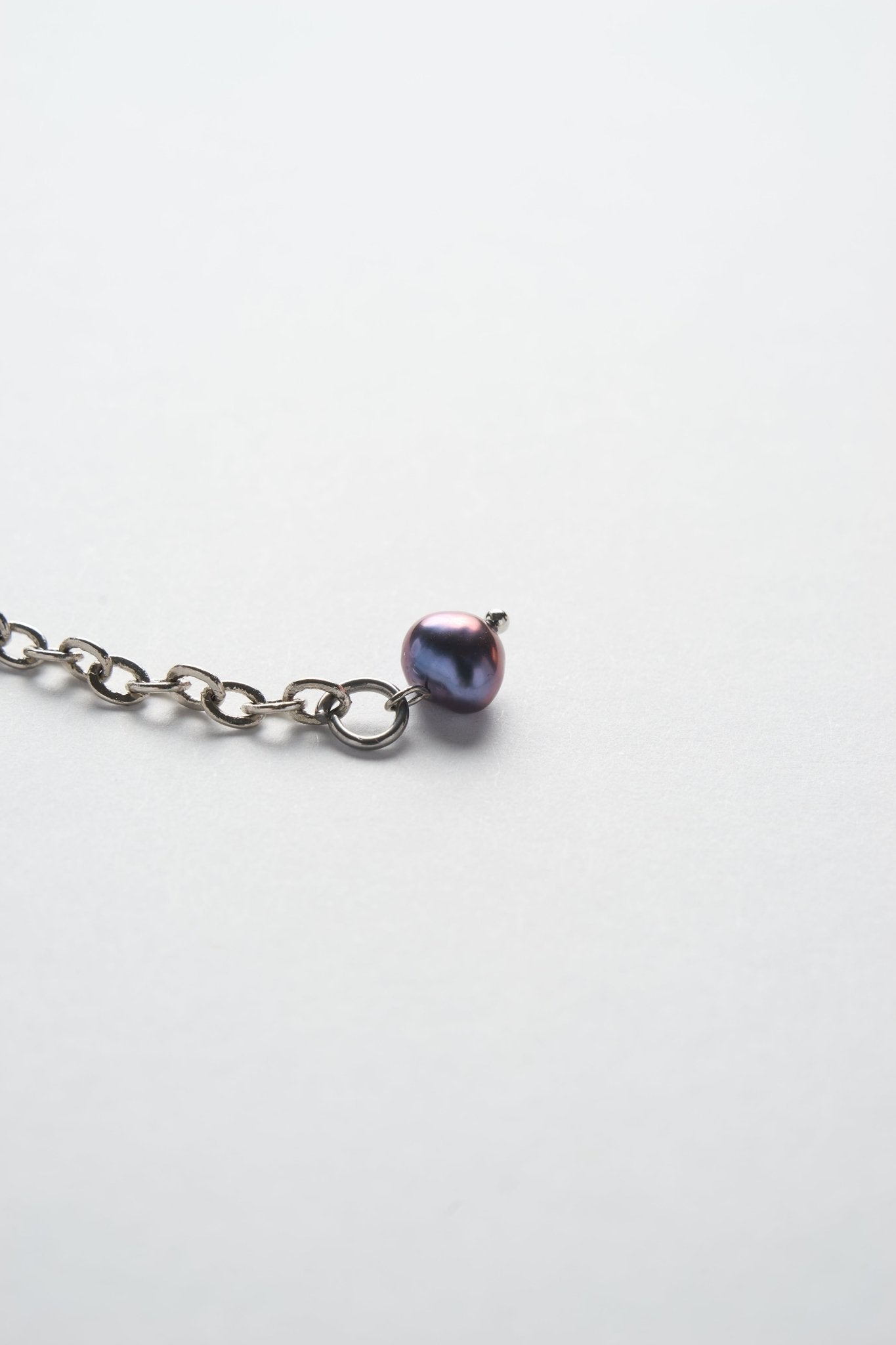 Blue Pearl Wide Choker (Silver × Blue) - Machtvoll