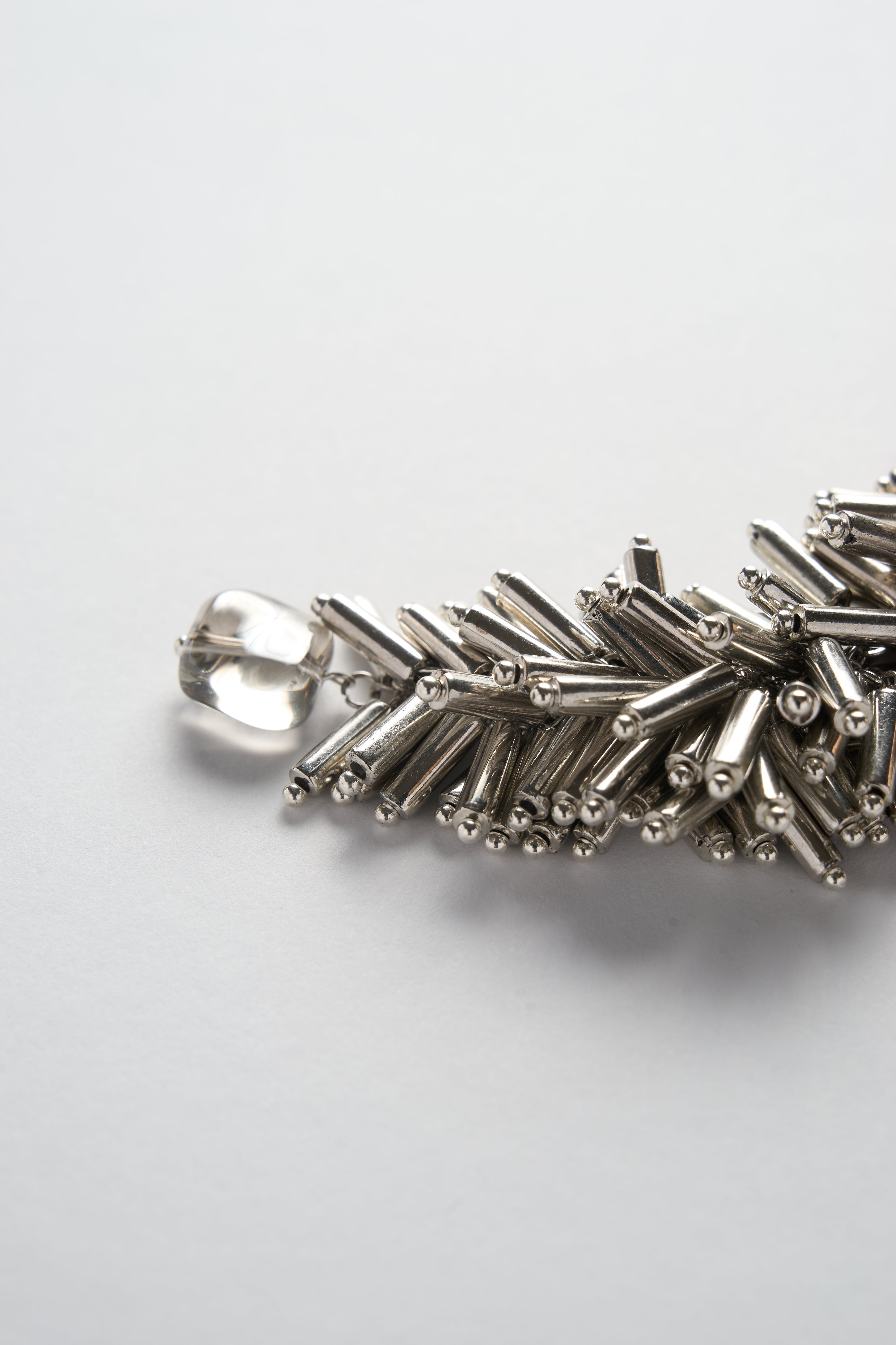 Urchins Long Earrings (Silver)