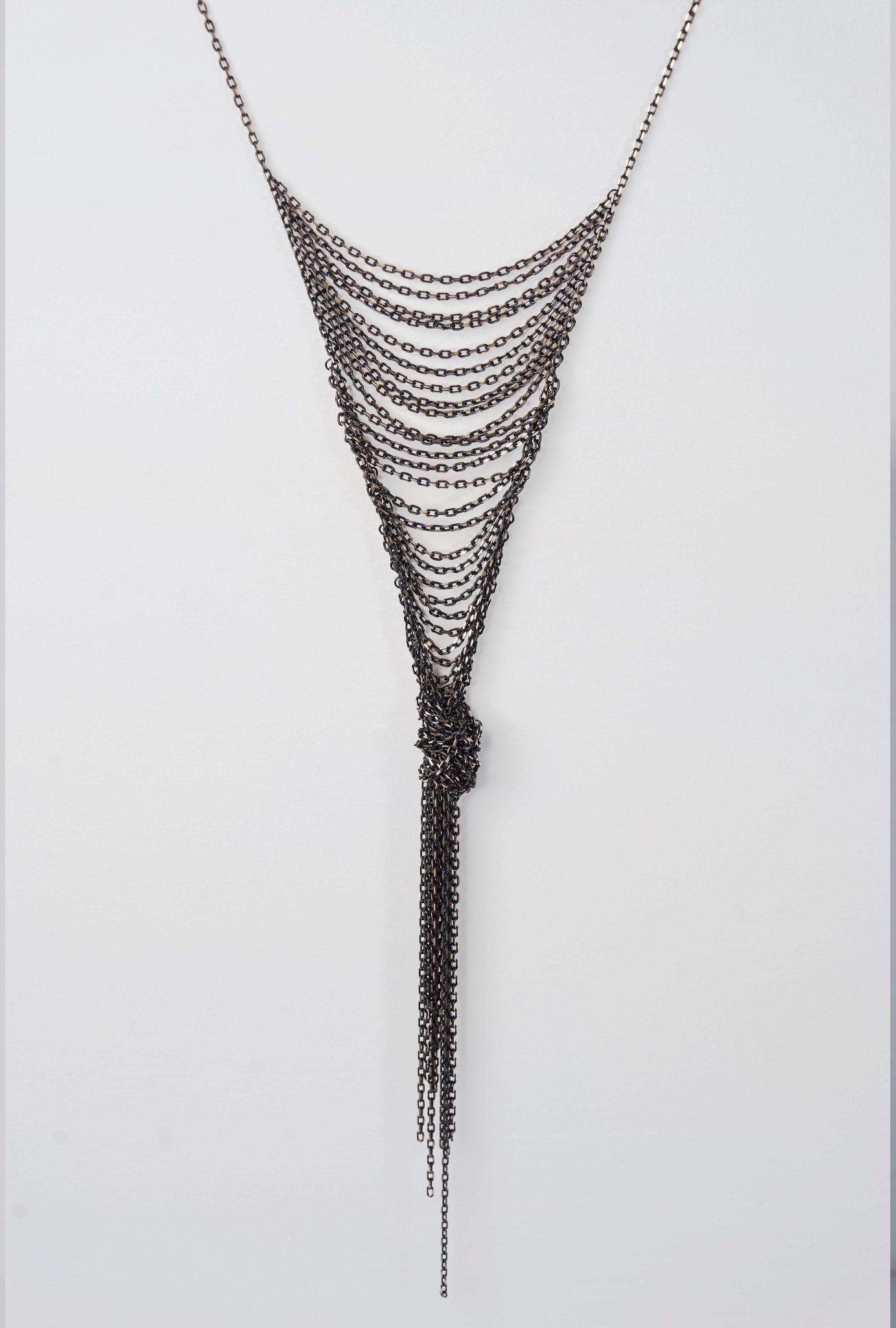 Metal Lace Knots Necklace