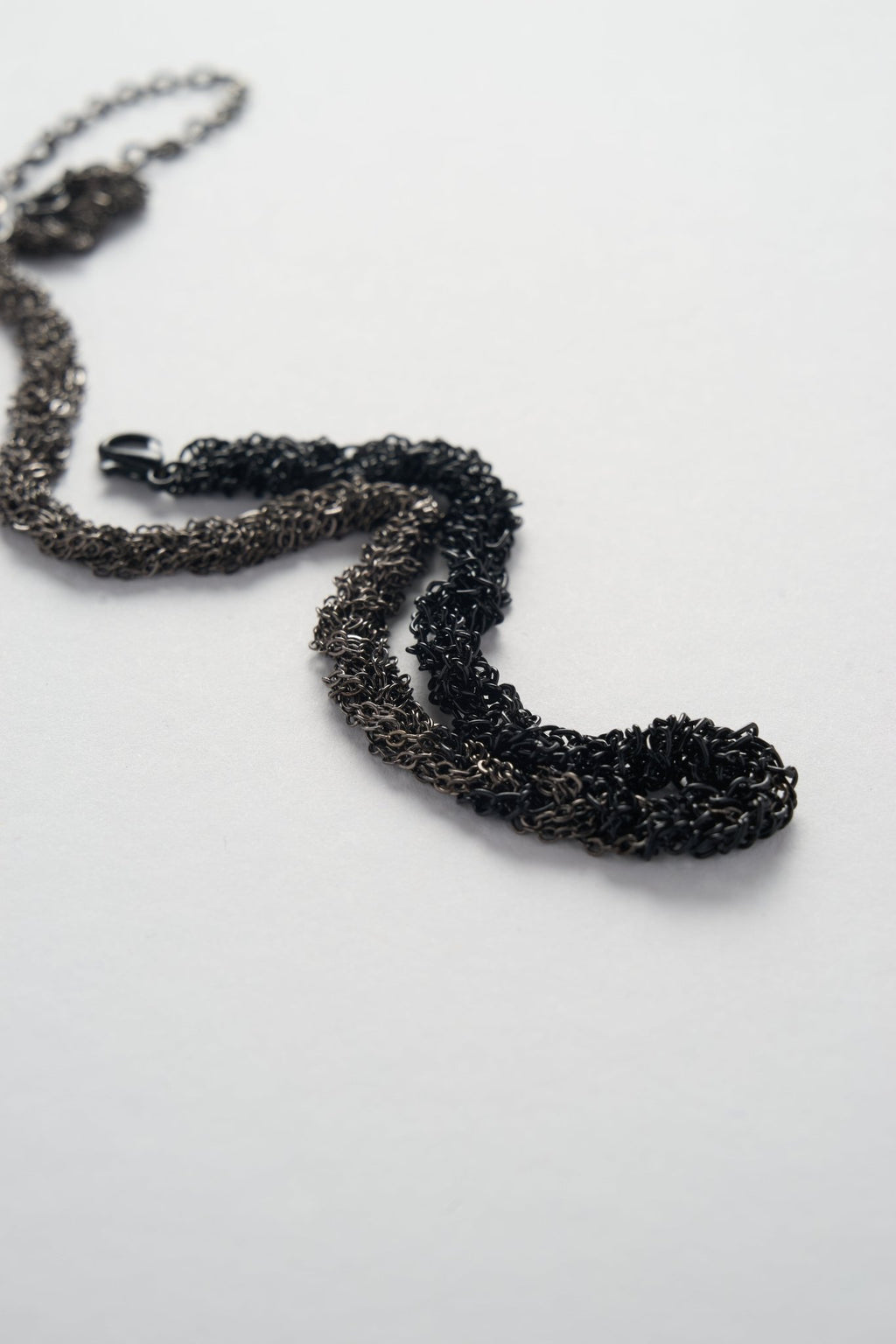 Two-Tone Metal Lace Necklace