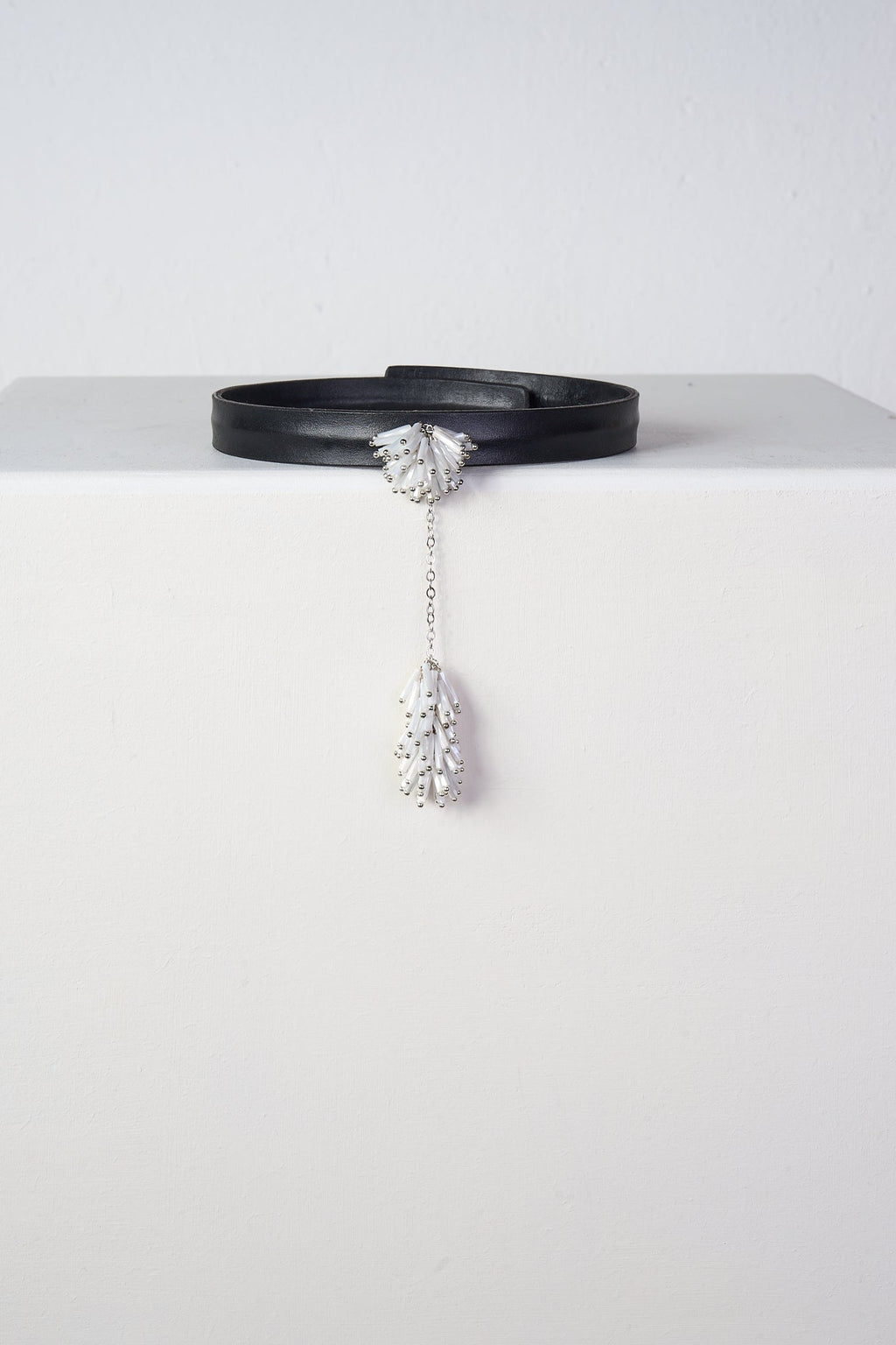 Urchins Leather Choker (Black × White) - Machtvoll