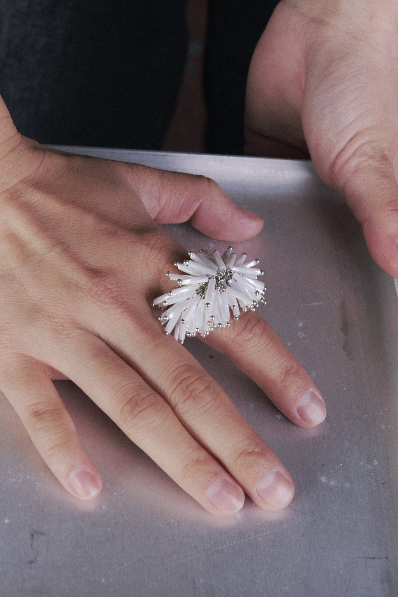 Urchins Ring (Silver × White) - Machtvoll