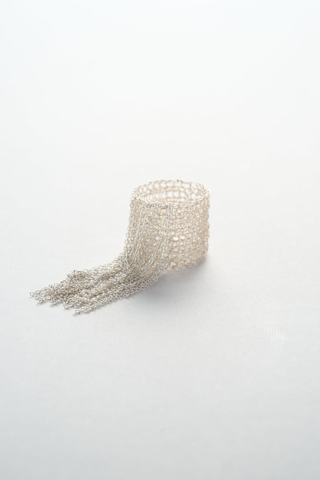 Wire Crochet Fringe Ring (Silver) - Machtvoll